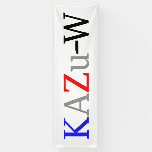 KAZu-W 横断幕 (縦)