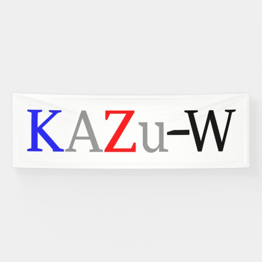 KAZu-W 横断幕 (横)