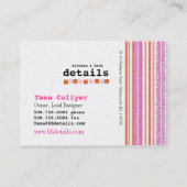 KBは名刺を詳しく述べます 名刺 (裏面)