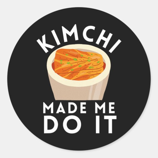 Kbbq韓国Bbqキムチラーメン ラウンドシール (正面)