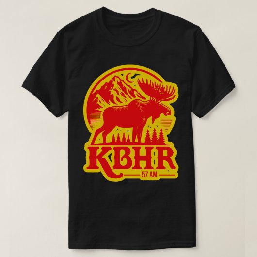 KBHR 57 AM北部露出無線局1 Tシャツ (デザイン正面)