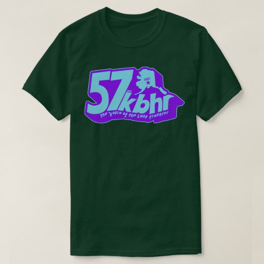 KBHR 57 AM北部露出無線局1 Tシャツ (デザイン正面)