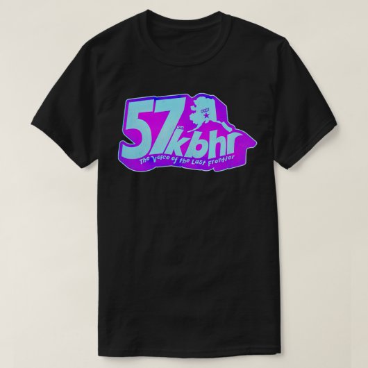 KBHR 57 AM北部露出無線局Tシャツ Tシャツ (デザイン正面)