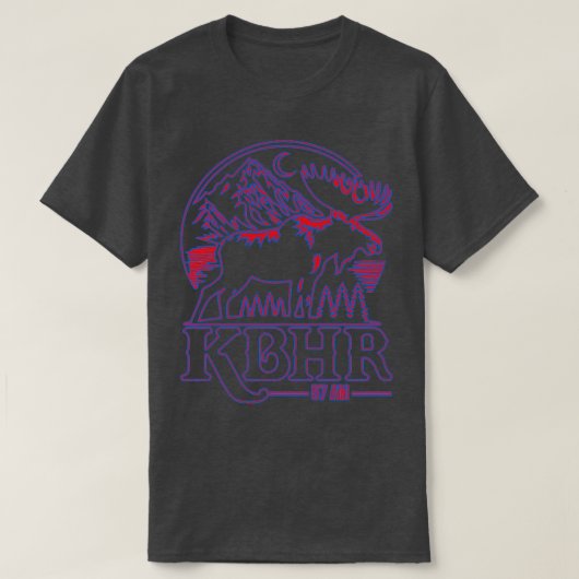KBHR 57 AM北部露出無線局Tシャツ Tシャツ (デザイン正面)