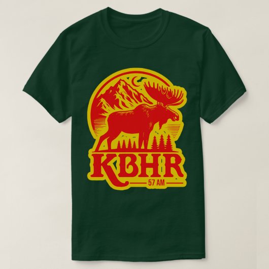 KBHR 57 AM北部露出無線局Tシャツ Tシャツ (デザイン正面)