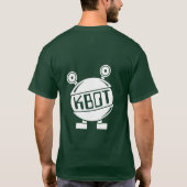 KBOTの緑のフード付きスウェットシャツ Tシャツ (裏面)