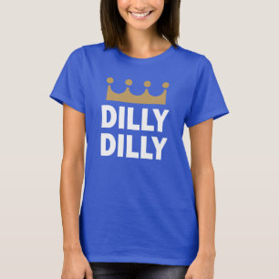 KCのDillyのDillyレディース深く王室のなワイシャツ Tシャツ