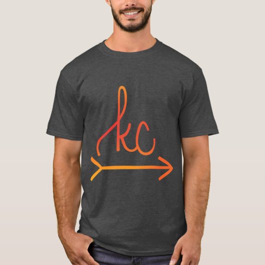 KCアローグラデーション Tシャツ (正面)