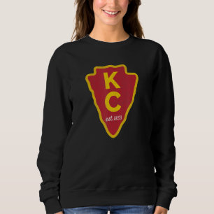 KcオリジナルレッドカンザスシティーKc ユニーク Est 1853 Kc スウェットシャツ