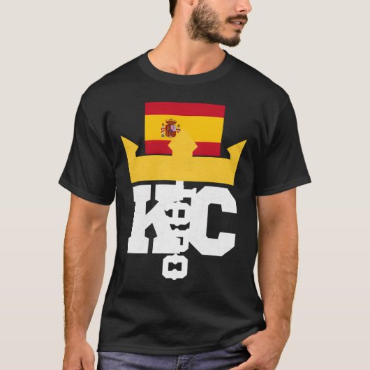 Kcカンザスシティーユニーククラウン王室のブルーヴィンテージKc Tシャツ (正面)