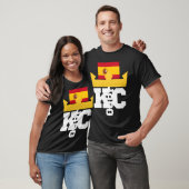 Kcカンザスシティーユニーククラウン王室のブルーヴィンテージKc Tシャツ (ユニセックス)