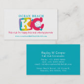 KCキッズクラブレインボーハッピーキッズ名刺 名刺 (正面/裏面)