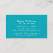 KCキッズクラブレインボーハッピーキッズ名刺 名刺 (裏面)