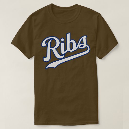 KCリブパウダーブルー1 Tシャツ (デザイン正面)