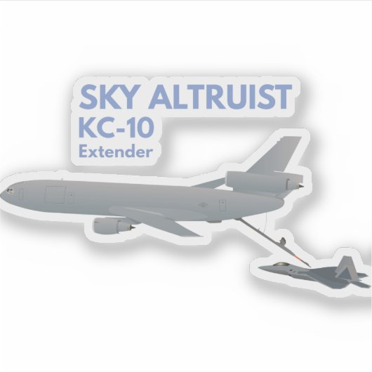KC-10ジェット戦闘機への燃料補給 シール (正面)