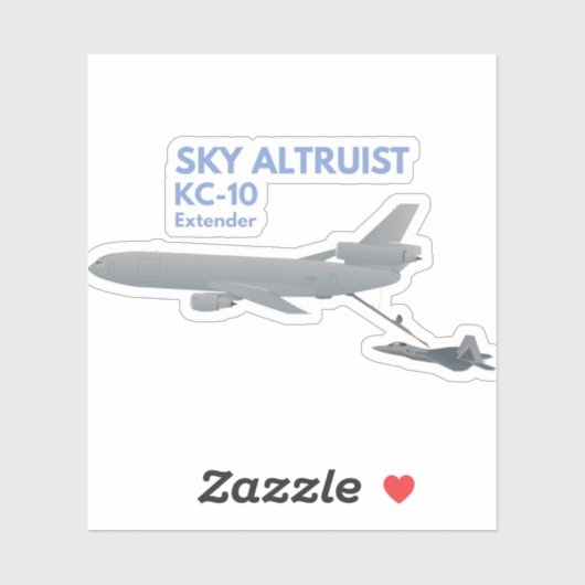 KC-10ジェット戦闘機への燃料補給 シール (シート)