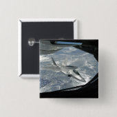 KC-135からF-22遠くに Raptorバンク 缶バッジ (正面&裏面)