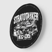 KC-135ストラトタンカーアクリル壁時計 ラージ壁時計 (傾斜)