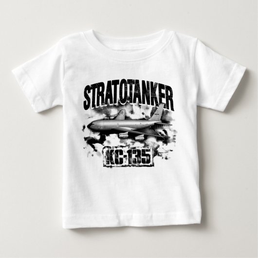 KC-135ストラトタンカーベビーロムパーTシャツ ベビーTシャツ (正面)