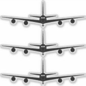 KC-135フロントビューシルエット シール (正面)