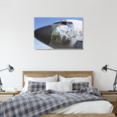 KC-135愛国的な鼻を表示するストラトタンカーディング キャンバスプリント (インサイチュ (寝室))