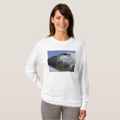 KC-135愛国的な鼻を表示するストラトタンカーディング Tシャツ (正面フル)