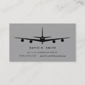 KC-135整合パターン付きストラトタンカーパイロット 名刺 (正面)