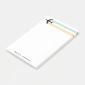 KC-135燃料補給ジェットストライプの名前をカスタムするメモ帳 ポストイット (アングル)