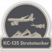 KC-135空中給油F-15 シール (正面)