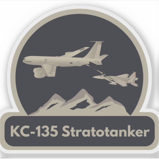 KC-135空中給油F-15 シール (正面)