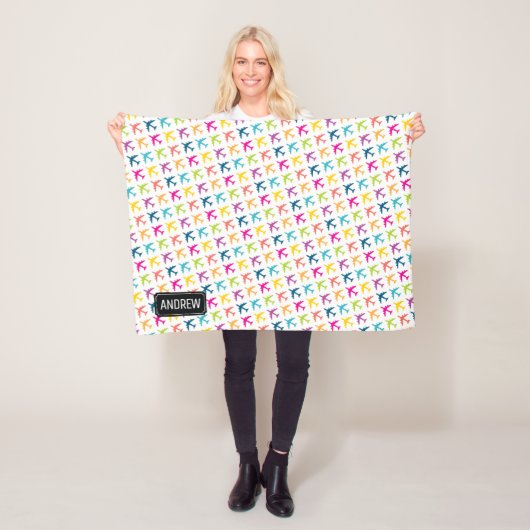 KC-135給油ジェット名前をカスタムするベビーブランケット フリースブランケット (インサイチュ)