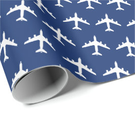 KC-135 Stratotankerのシルエットパターン ラッピングペーパー