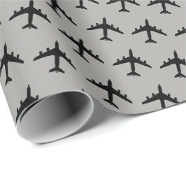 KC-135 Stratotankerのシルエットパターン ラッピングペーパー