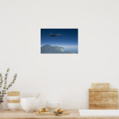 KC-135 Stratotanker F-22の猛禽 ポスター (キッチン)