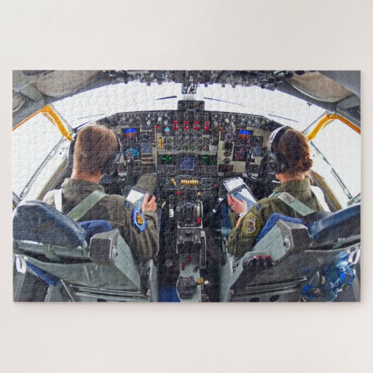 KC-135Rストラトタンカーコックピット(20x30インチ) ジグソーパズル (横)