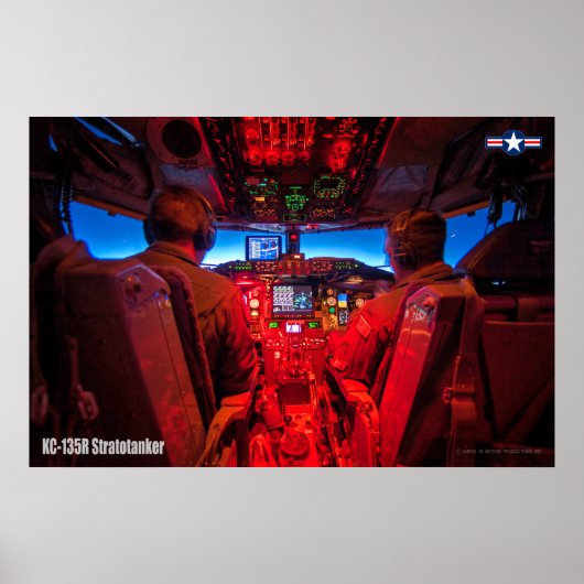 KC-135R STRATOTANKER COCKPIT ポスター (正面)