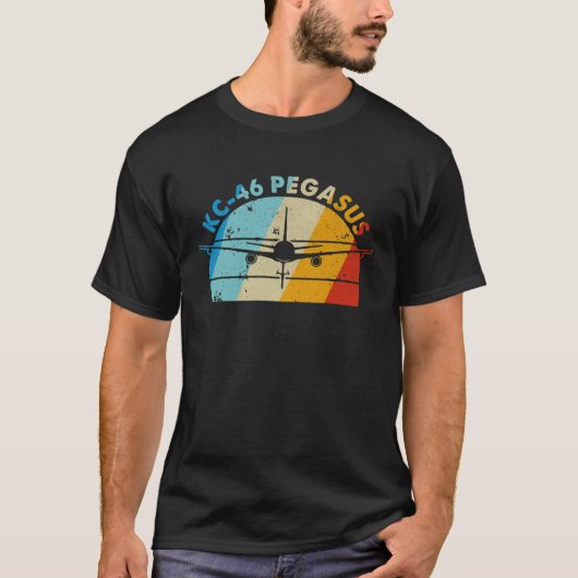 KC 46ペガサスサンセットエア給油機 Tシャツ (正面)