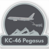 KC-46空中給油F-15 シール (正面)