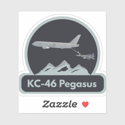 KC-46空中給油F-15 シール (シート)