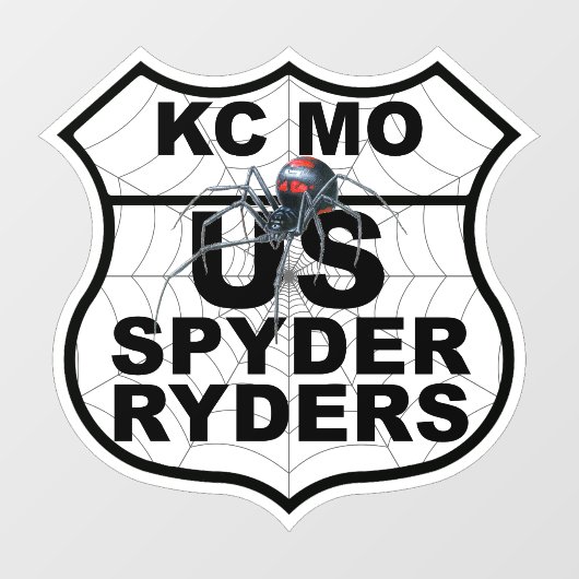 KC MO支部 - デカル章ロゴ ウィンドウサイン (シート)