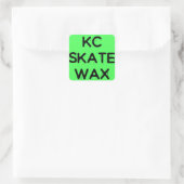 kc skate waxロゴスタンプ スクエアシール (バッグ)