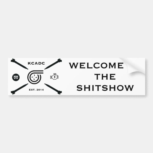 KCADC_LOGO_BUMPER バンパーステッカー (正面)