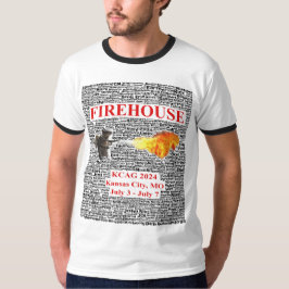 KCAG 2024のメンズファイクラッカー&フレンズ Tシャツ