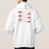 KCCユニセックスプルオーバーフード付きスウェットシャツ パーカ (裏面)