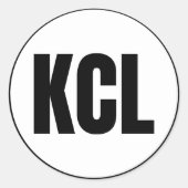 KCL - Chignik (ラグーン)クラシックラウンドステッカー ラウンドシール (正面)