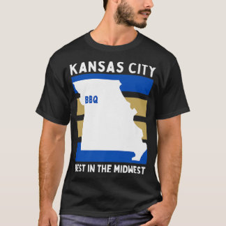 KCMO、中西部の愛好家、ミズーリの故郷BBQ肉C Tシャツ
