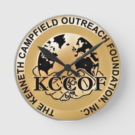 KCOF ラウンド壁時計 (正面)