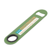 KCPインターナショナルのロゴ スピード栓抜き (正面アングル)