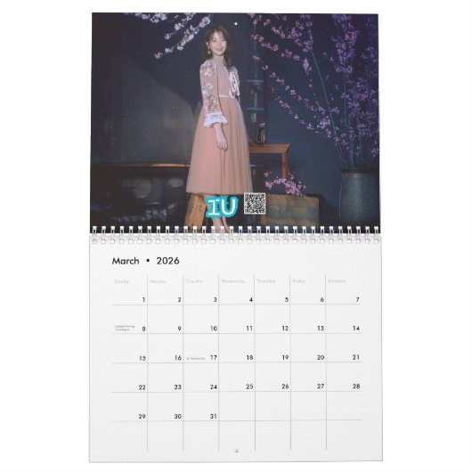 KCrush Magazine's 2026 K-Pop & K-Drama Character C カレンダー (3月 2026)