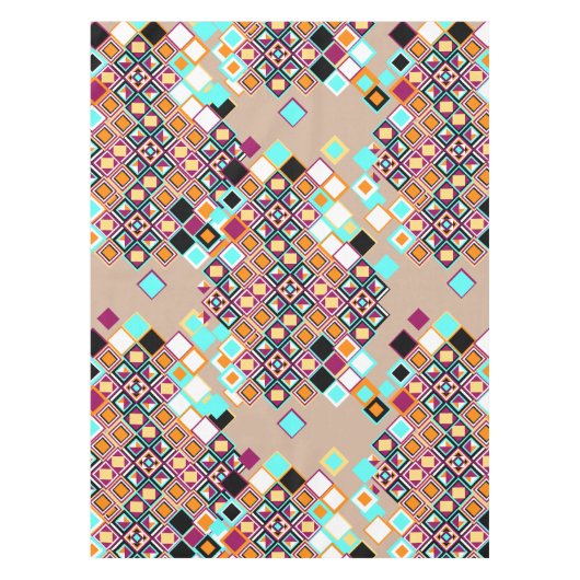 KCSによる古い四分の一(スペインのなタイルの)テーブルクロス テーブルクロス (正面)